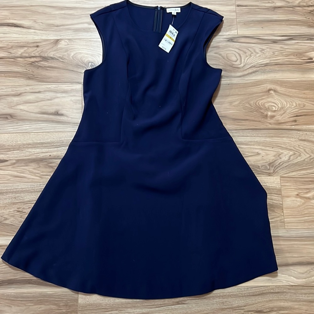 Blue business casual business formal office dress navy blue new with tags